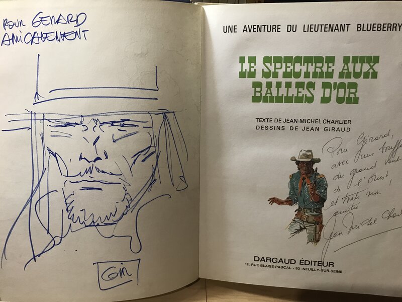 Jean Giraud, Personnage de l univers de blueberry - Sketch