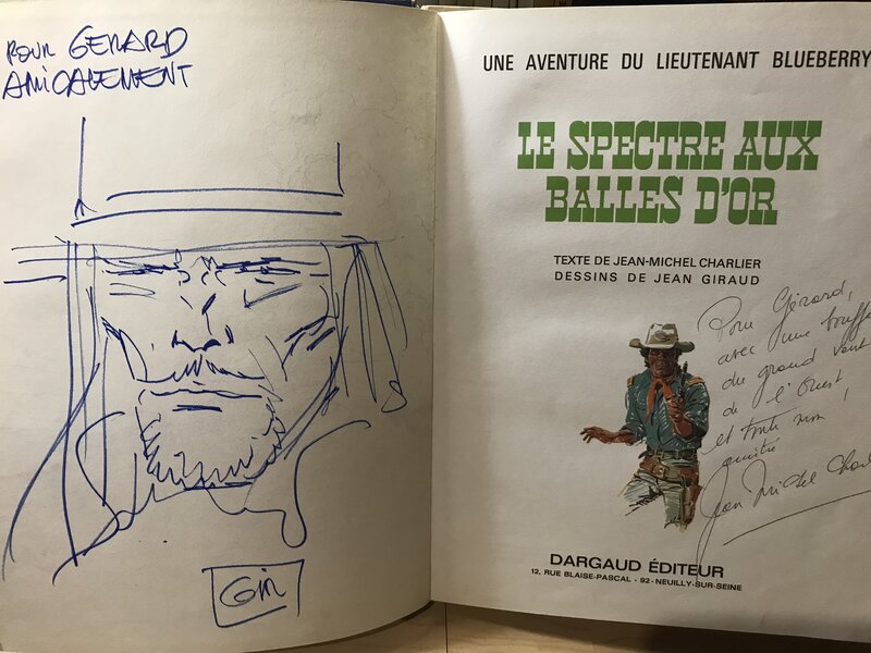 Jean Giraud, Personnage de l univers de blueberry - Dédicace