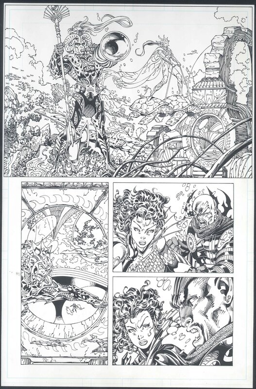 Fantastic Four #2 par Jim Lee, Scott Williams - Planche originale