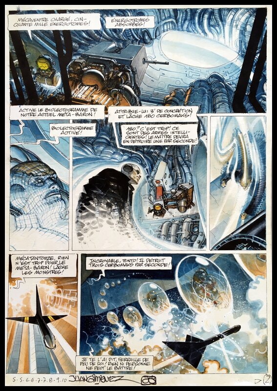 En vente - Juan Giménez, Alejandro Jodorowsky, La Caste des Méta-Barons - Tome 5 - Planche originale