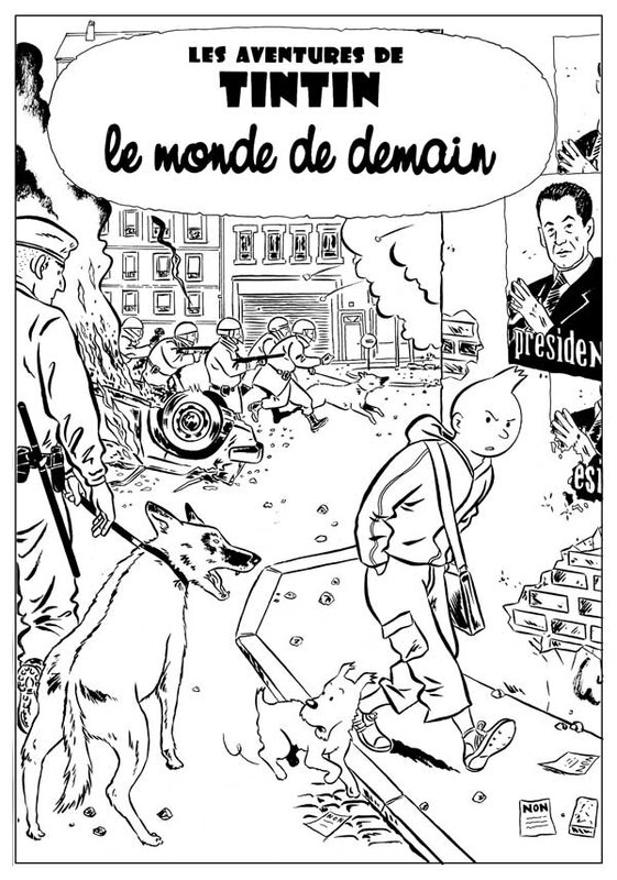 Le monde de demain by Zac Deloupy - Original Illustration
