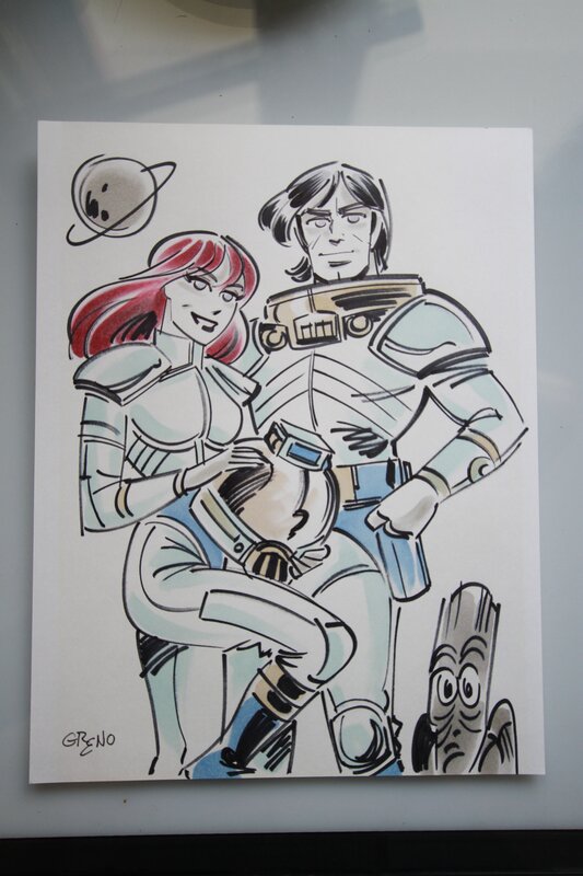 Nathan Greno, Jean-Claude Mézières, Valerian et Laureline - Original Illustration