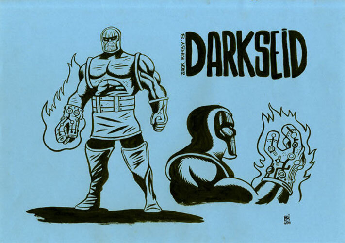 Brüno - Darkseid Hommage à Jack kirby - Illustration originale