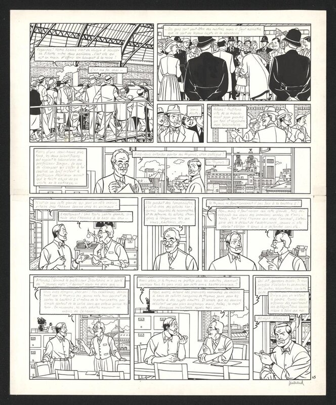 André Juillard, Blake & Mortimer : La Machination Voronov - Planche originale