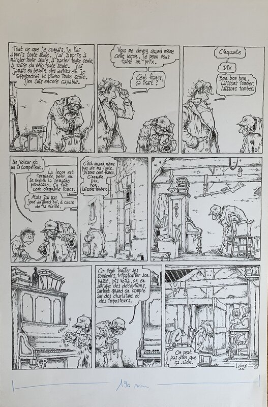 Jean-Marc Lelong, Carmen Cru : La leçon de piano - Comic Strip