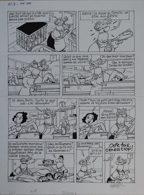 Les crannibales par Jean-Claude Fournier, Zidrou, Anne-Marie D'authenay - Planche originale