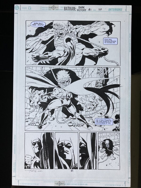 Tim Sale - Batman, Dark Victory - issue 1, page 37 by Tim Sale, Jeph Loeb - Comic Strip