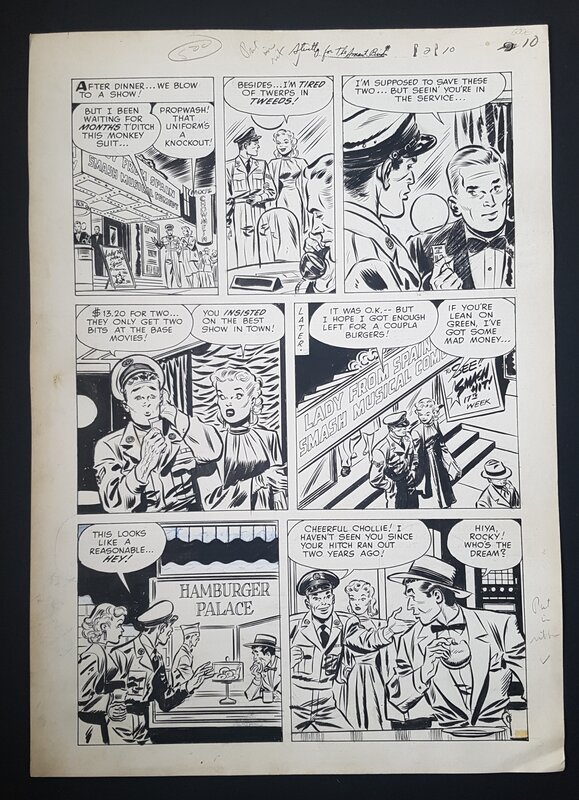 Milton Caniff, Lee Elias, Ray Bailey, Steve Canyon, Strictly for the smart birds, planche - Planche originale