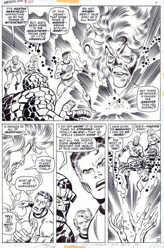 John Buscema, Joe Sinnott, Fantastic Four 120 page 8 - Original art