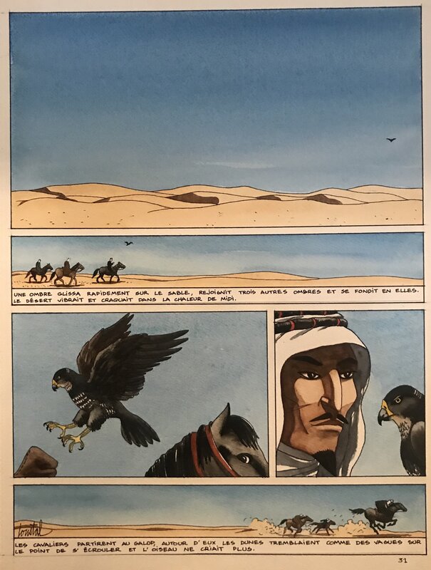 Coeurs de Sable par Loustal - Planche originale