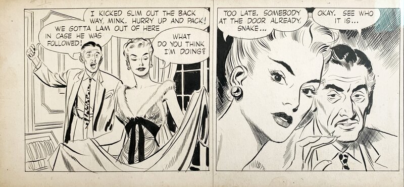 Rip Kirby par Alex Raymond, 2/3 Daily, daté du 19 mai 1955 - Comic Strip