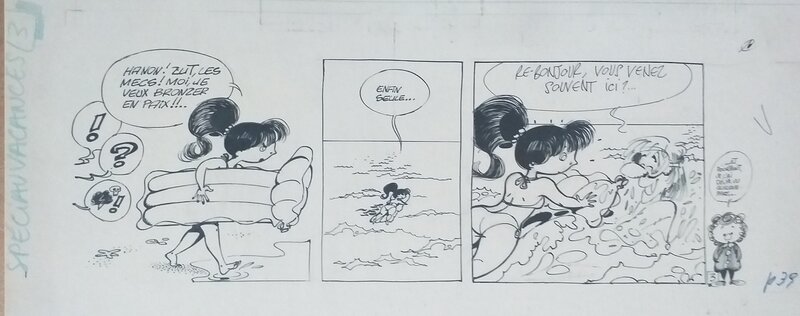 Bernard Hislaire, Frédéric Jannin, Les mésaventures de Noisette - Planche originale