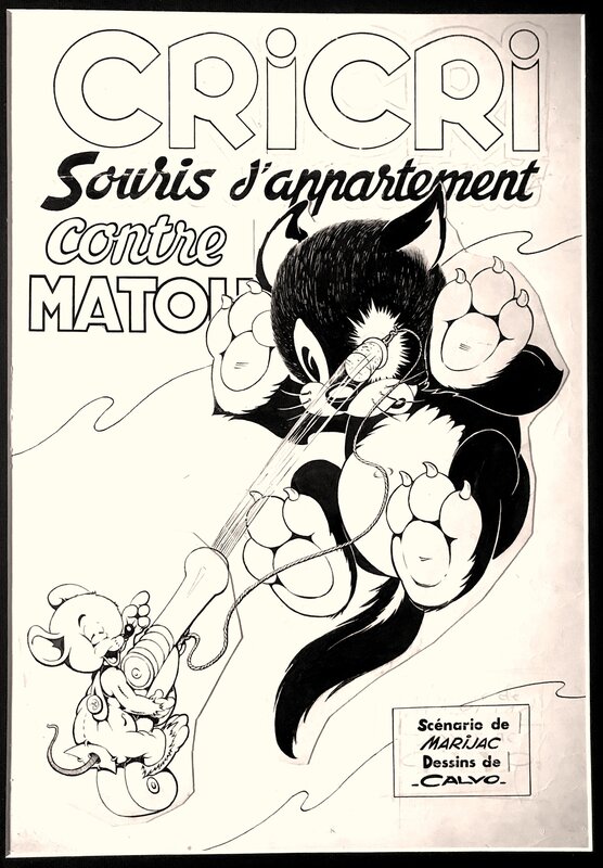 Edmond-François Calvo, Cri Cri - Souris d'Appartement contre Matou - Comic Strip