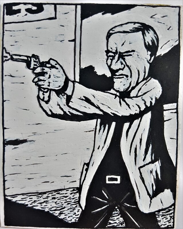 Pierre La Police, Brannigan (John Wayne) veut tuer tous les bandits - Planche originale