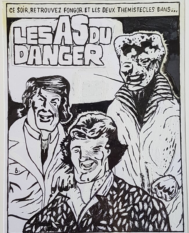 LES AS DU DANGER par Pierre La Police - Planche originale