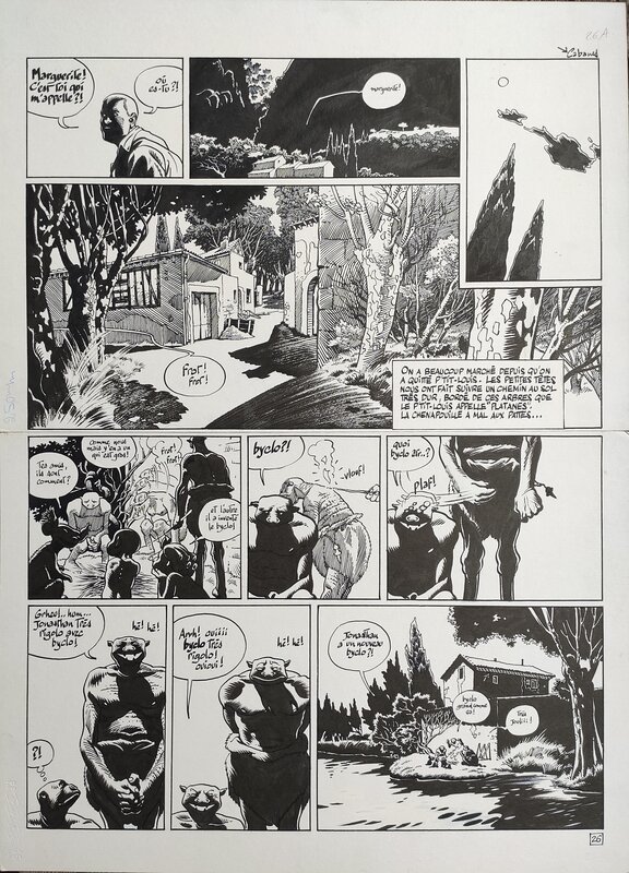 Max Cabanes, LA CROGNOTE RIEUSE - planche 26 - Planche originale