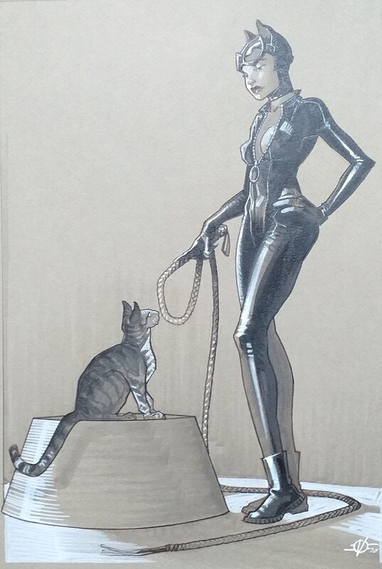 Catwoman par Olivier Vatine - Dédicace
