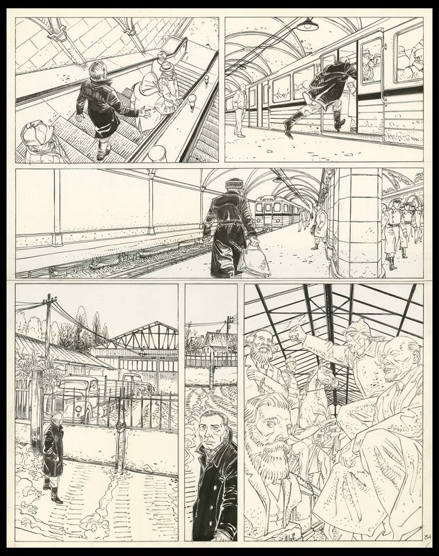François Boucq, Jérome Charyn, 1989 - Planche 34 de Bouche du diable - Comic Strip