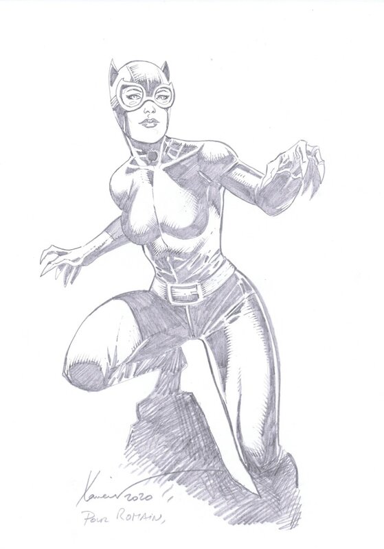 Catwoman par Xavier - Illustration originale
