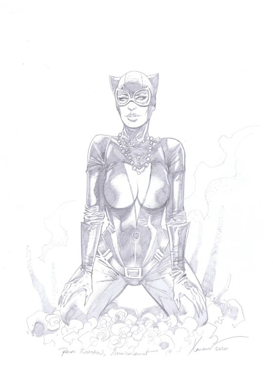 Catwoman par Xavier - Illustration originale