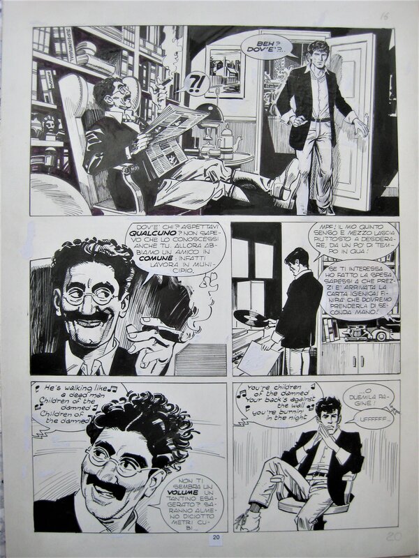Gianluigi Coppola, Dylan Dog N°52 Il Marchio rosso p.20 - Planche originale