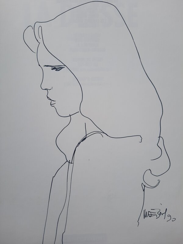 La déesse by Moebius - Sketch