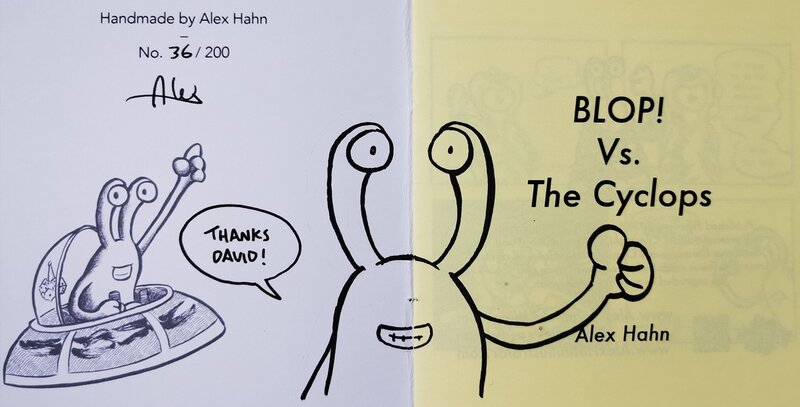 Alex Hahn, Blop vs. The Cyclops - Dédicace