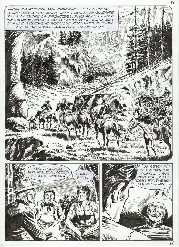 Stefano & Domeni Di Vitto, Zagor, Il segreto del colonnello Perry - parution dans Color Zagor n°4 - Planche originale