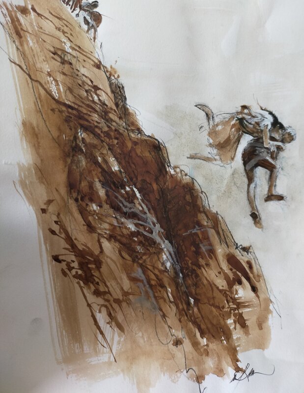Iliade by René Follet - Original Illustration