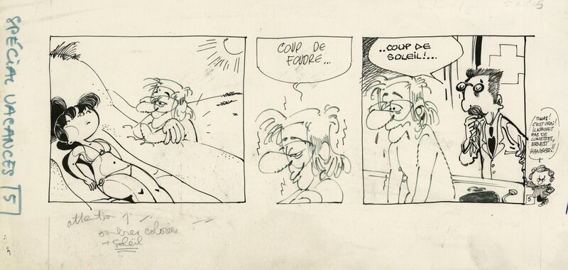 Bernard Hislaire, Frédéric Jannin, Les Mésaventures de Noisette - Planche originale