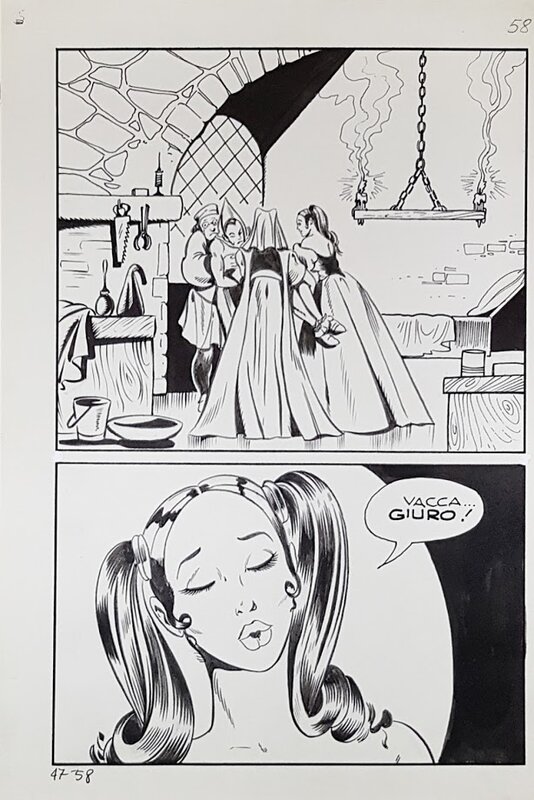 Maghella #47 p58 par Mario Janni - Planche originale