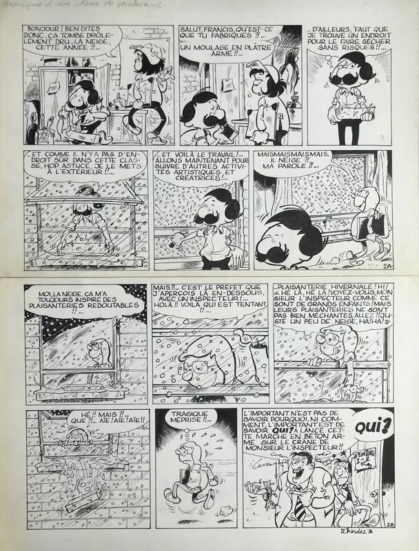 Didgé, Chroniques d'une classe de peinture pl 2 - Comic Strip