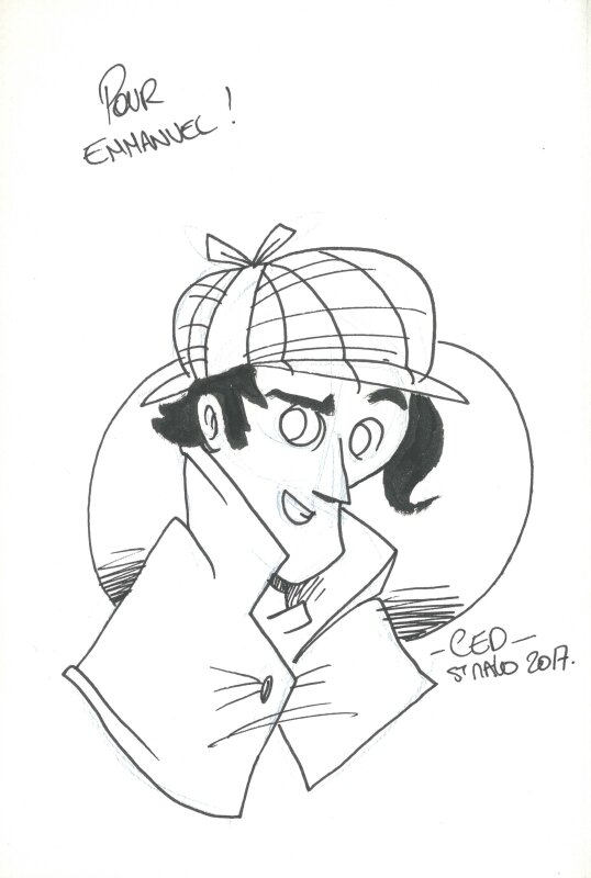 Ced, Dédicace Sherlock Holmes - Sketch