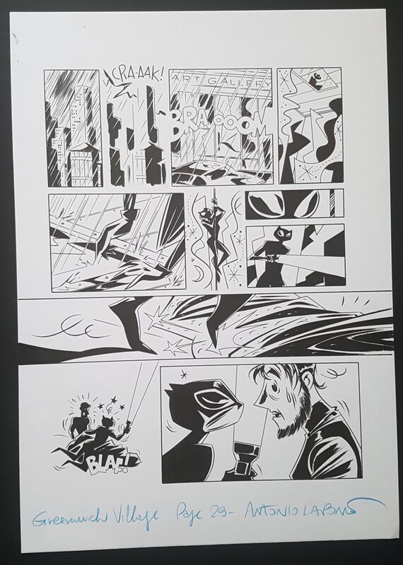 Antonio Lapone, Greenwich Village - planche tome 2 - Planche originale