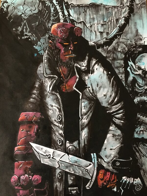 Hellboy by Paco Zarco - Original art