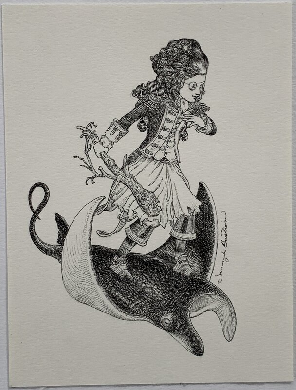 Jeremy Bastian - Cursed Pirate Girl Manta Ray - Original art
