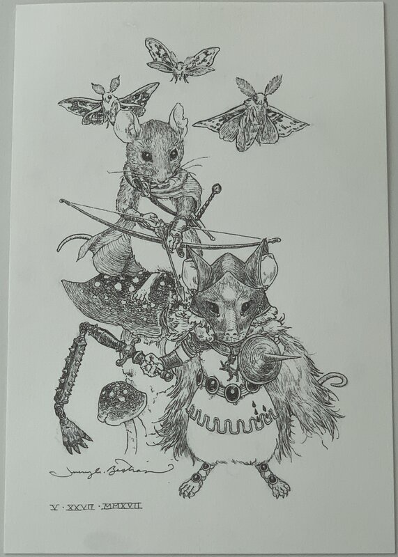 Jeremy Bastian - Mouse Guard - Original art