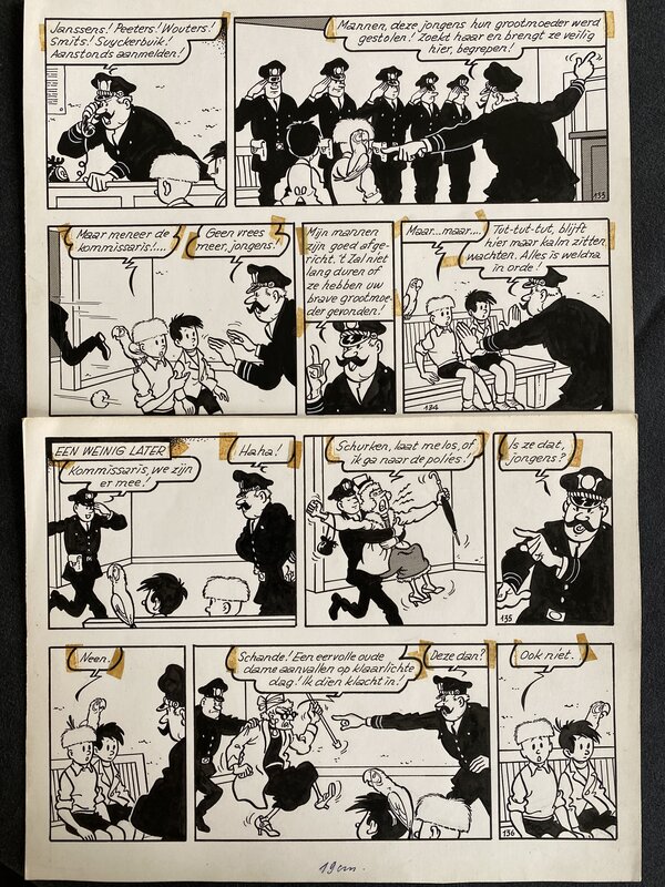 Jef Nys, Jommeke nr 7 / p34 / 133-136 : De zwarte bomma - Comic Strip