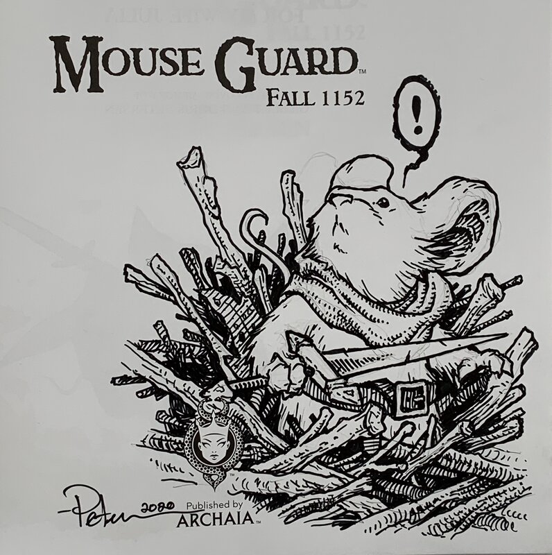 Petersen David - Mouse Guard Fall 1152 - Uberdoodle - Lieam - Œuvre originale