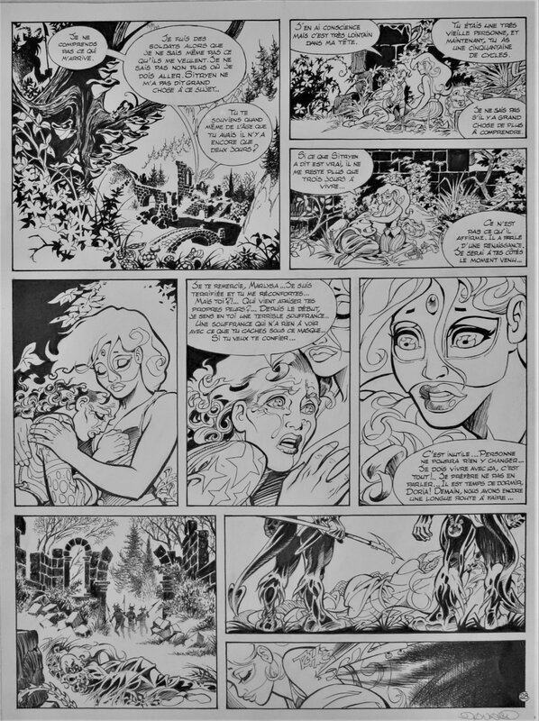 Marlysa par Jean-Pierre Danard, Jean-Charles Gaudin - Planche originale