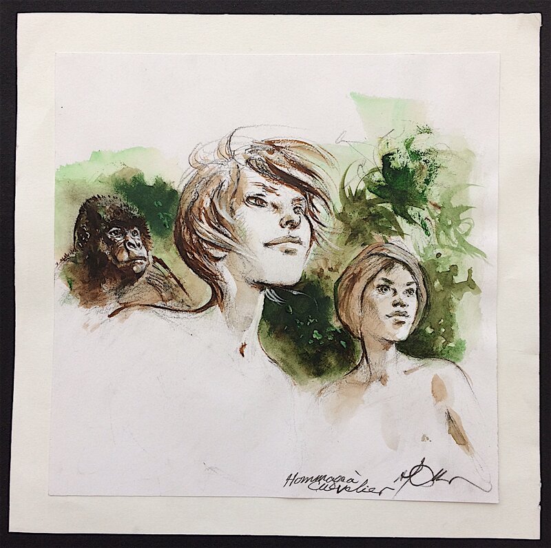Corentin Feldoë by René Follet, Paul Cuvelier - Original Illustration