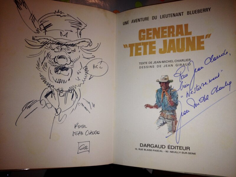 Jean Giraud, Dédicace Jimmy Mac Clure - Sketch