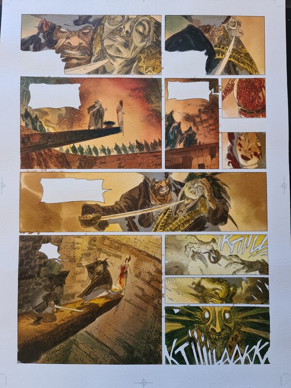 Mathieu Lauffray, Long John Silver - Mise en couleur - Color guide