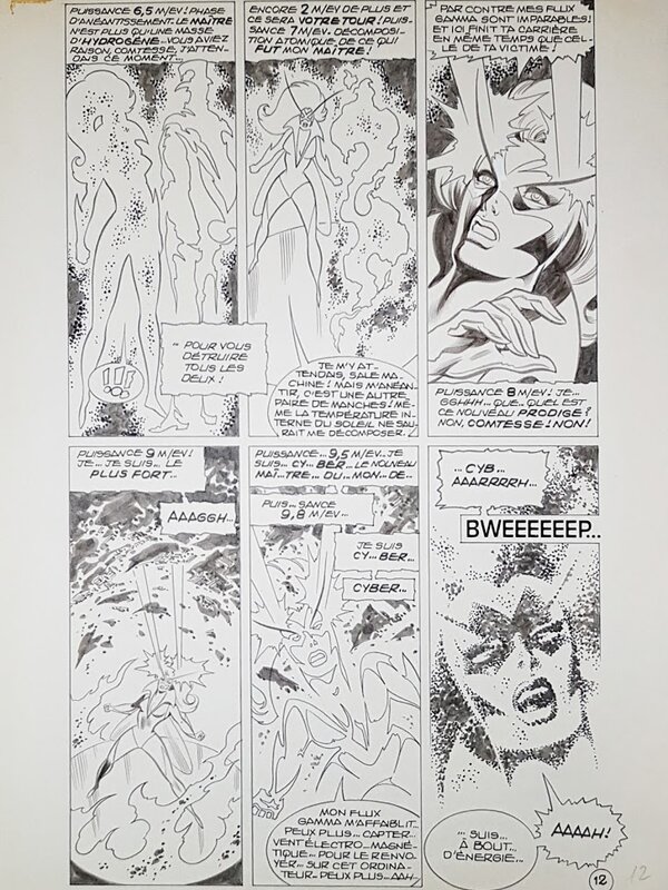 Jean-Yves Mitton, Mikros - Titans #61 p34 - Comic Strip