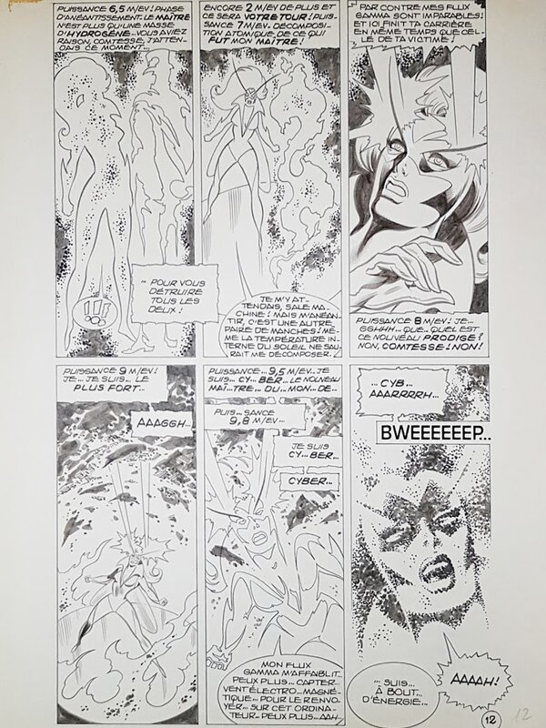 Jean-Yves Mitton, Mikros - Titans #61 p34 - Planche originale