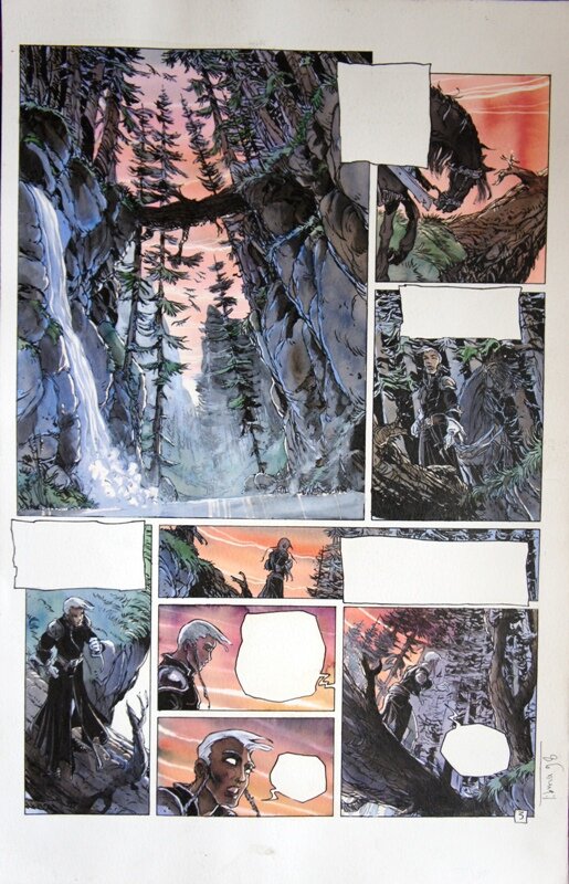 Gorn planche du T7 par Tiburce Oger - Planche originale