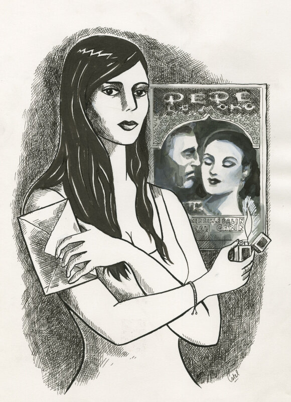 Mireille balin by Catel - Original Illustration