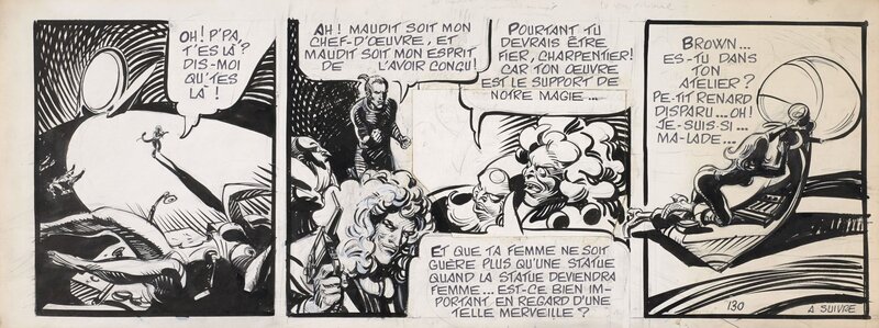 Jean-Claude Forest, Barbarella T3 strip 130 - Planche originale