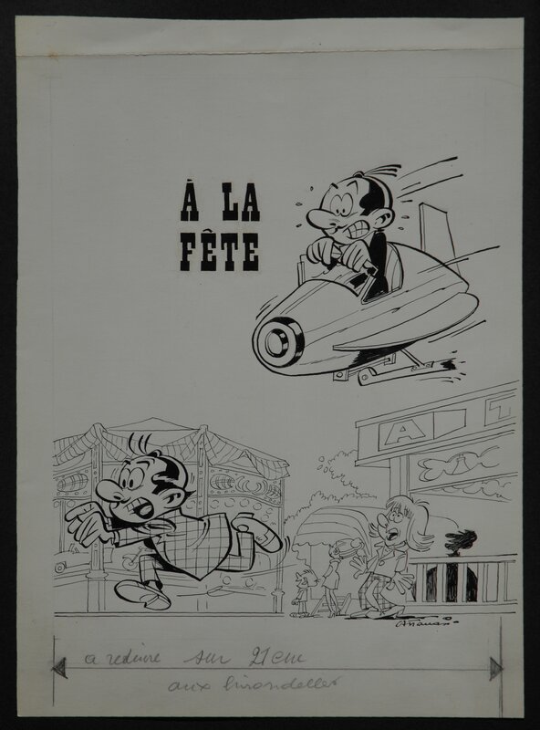 Dino Attanasio, René Goscinny, Spaghetti à la fête - Couverture - Couverture originale