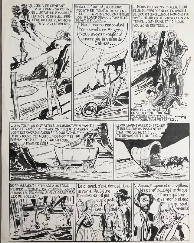 L'apache blanc par Robert Gigi - Planche originale